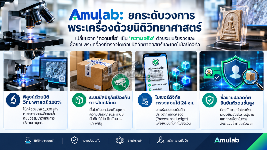 amulab ตรวจพระด้วยหลักวิทยาศาสตร์